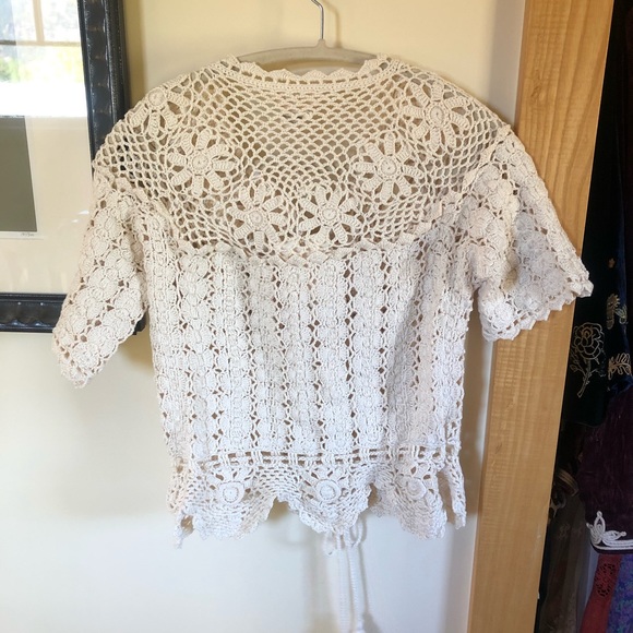SOLD ⚡️BNWT Chasing Unicorns Hickory Winds Crochet Top 🕊 - Picture 10 of 16